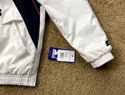 Bears Jacke Chicago Starter Kapuze Half Zip Pullover WEISS 3X 4X 5X - Bild 8 von 8