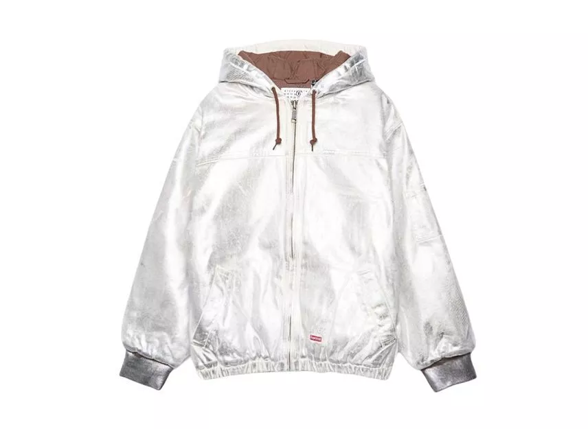 Veste de travail à capuche naturelle Supreme x MM6 Maison Margiela