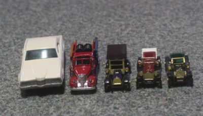 Vintage Go Cars Ford Thunderbird, '39 Ward Lafrance Fire Truck, Antique Models