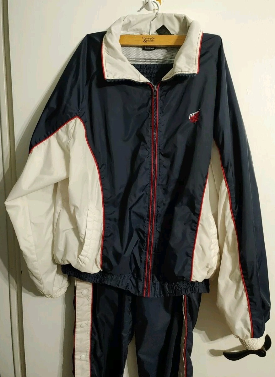 Vintage 90s USA Olympic JCPENNEY Track Suit Mens Sz XL Windbreaker