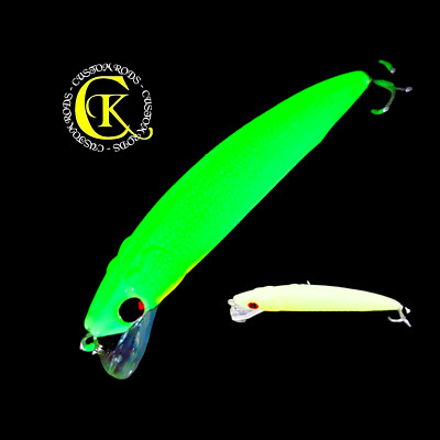 Twitchbait 12cm UV Night Wobbler Swimbait Kunstköder Hardbait Pike Zander Night