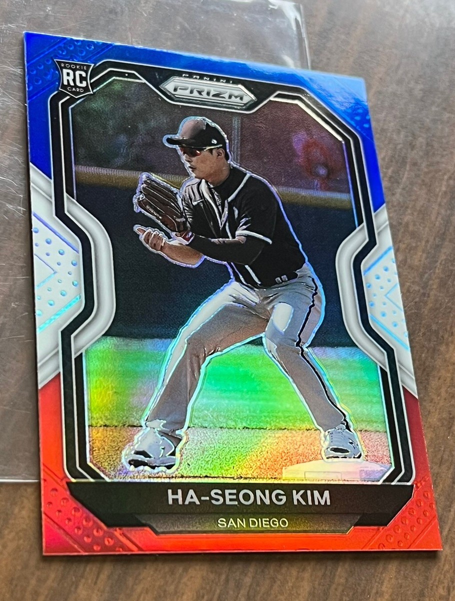 2021 Panini Prizm Red White Blue Prizm Ha-Seong Kim 178 Rookie