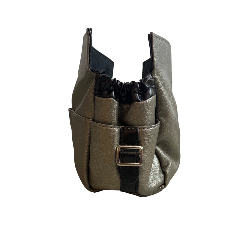 Bolso Miche Para Mujer Plateado Metálico Hayley Clásico Prima Concha Exterior Talla M Foto 3 de 4