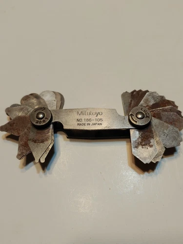 Mitutoyo 186-105 Radius Gage 1.0 - 7.0
