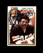Isaac Curtis Signed Original 1979 Topps Cincinnati Bengals Autograph