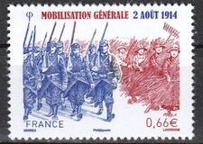 France - 2014 - n° 4889 - Neuf ** - Mobilisation générale