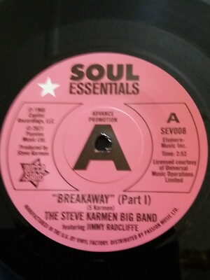 !!LIMITED EDITION DEMO!!STEVE KARMEN '' BREAKAWAY PART 1 '' (UK OUTSIGHT SEV006 )