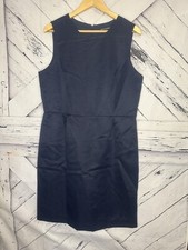 Banana Republic Dress 14 Womens Blue Sleeveless Shift Career Work