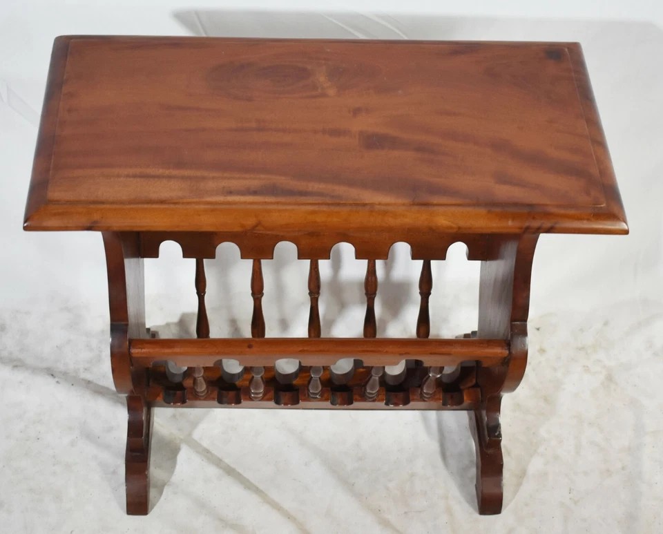 Vintage Solid Mahogany Canterbury Music/Magazine Rack made by Handycraft  - Image 3 of 4