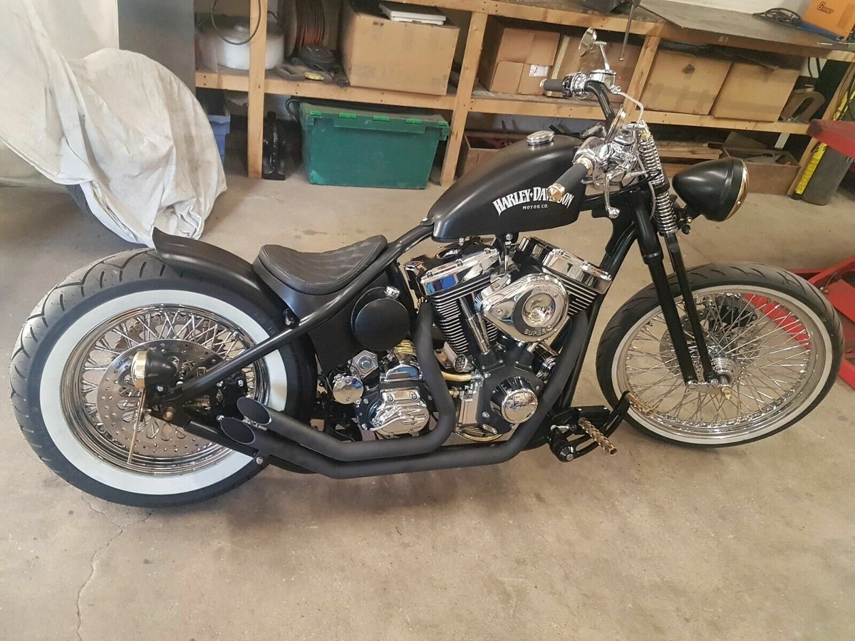 Springer Forks Harley Bobber Chopper Under 4 Inch Black Big Port