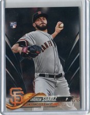 2018 Topps Update Andrew Suarez RC Black Parallel #47/67 - San Francisco Giants!