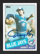 Jimmy Key Autograph Signed 1985 Topps Toronto Blue Jays Rookie RC Card #193