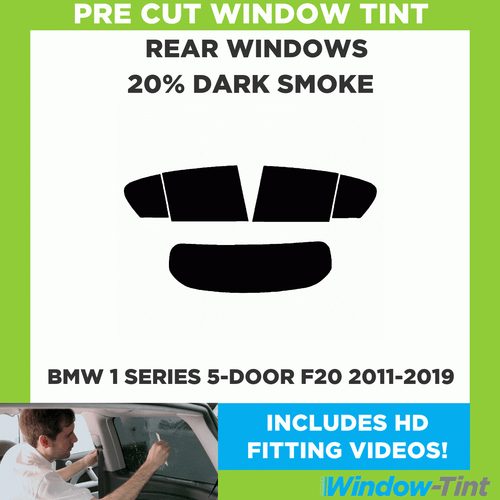 Vorgeschnittenes Auto Fenster Tönungsset für BMW 1er 5-türig F20 2011 - Heckscheiben - Bild 2 von 10
