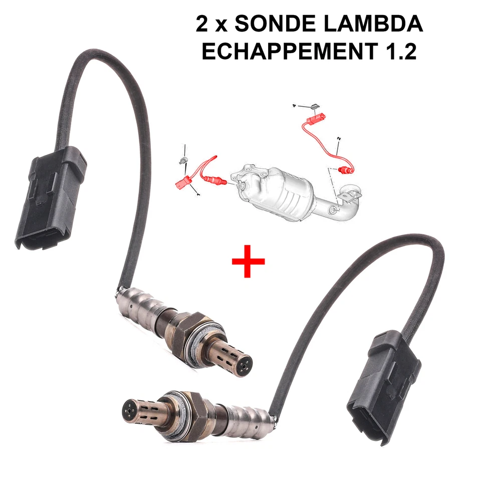 2x Sonde Lambda Echappement prévu pour C1 C3 C4 DS3 108 2008 208 I 301 308 II - Photo 2/4