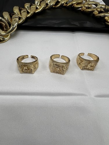 Hip Hop Party Jewelry Rings And Necklace - Picture 2 of 3