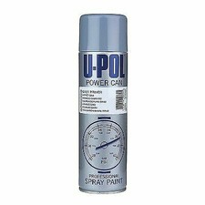 6 X U-POL POWER CAN AEROSOLS 500ML UPOL SPRAY PAINT RATTLE CANS - GREY PRIMER