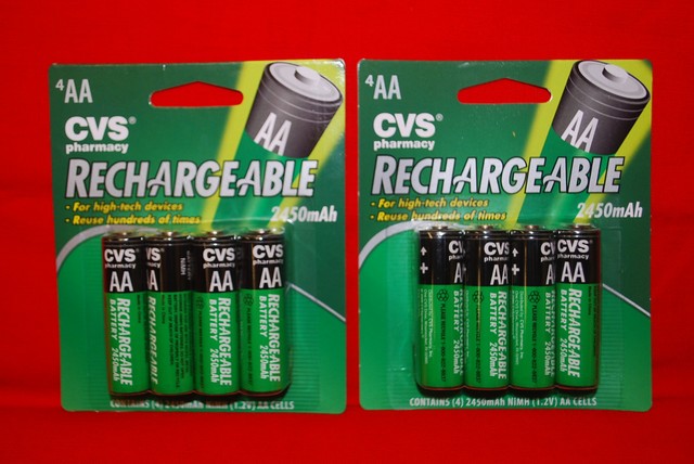 CVS BRAND Rechargeable AA Batteries 2450mah NiMH 4-pack for sale online ...