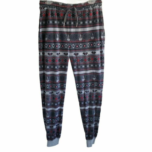 Disney Parks Damen Pyjama Lounge Hose Größe S Grau Original Fair Isle - Bild 1 von 6