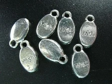 50PCS Tibetan Silver Inspirational word WISH charms FC646