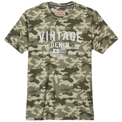 T-Shirt mit Druck kurzarm in Übergröße von Redfield RF 12413047