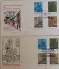 2 x 1976 POSTOFFICE + STUART FDCs - WILLIAM CAXTON STAMPS - NATSOPA + LONDON SE1