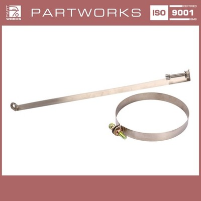 Auspuffschelle für PORSCHE 911 G 3.2 Carrera Endschalldämpfer EDELSTAHL L+R SET