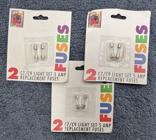 Lot Of 3 Packs Of 2 Replacement Fuses 5 Amp For C7  C9 Light Sets