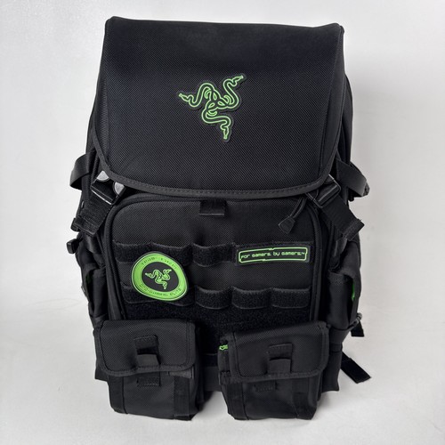 Razer Tactical Pro 17.3 Gaming Laptop Backpack Ballistic Nylon MOLLE Black READ
