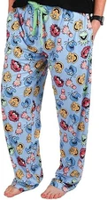 The Muppets Mens Muppets All Over Print Blue Sleep Lounge Pants NWT S, XL