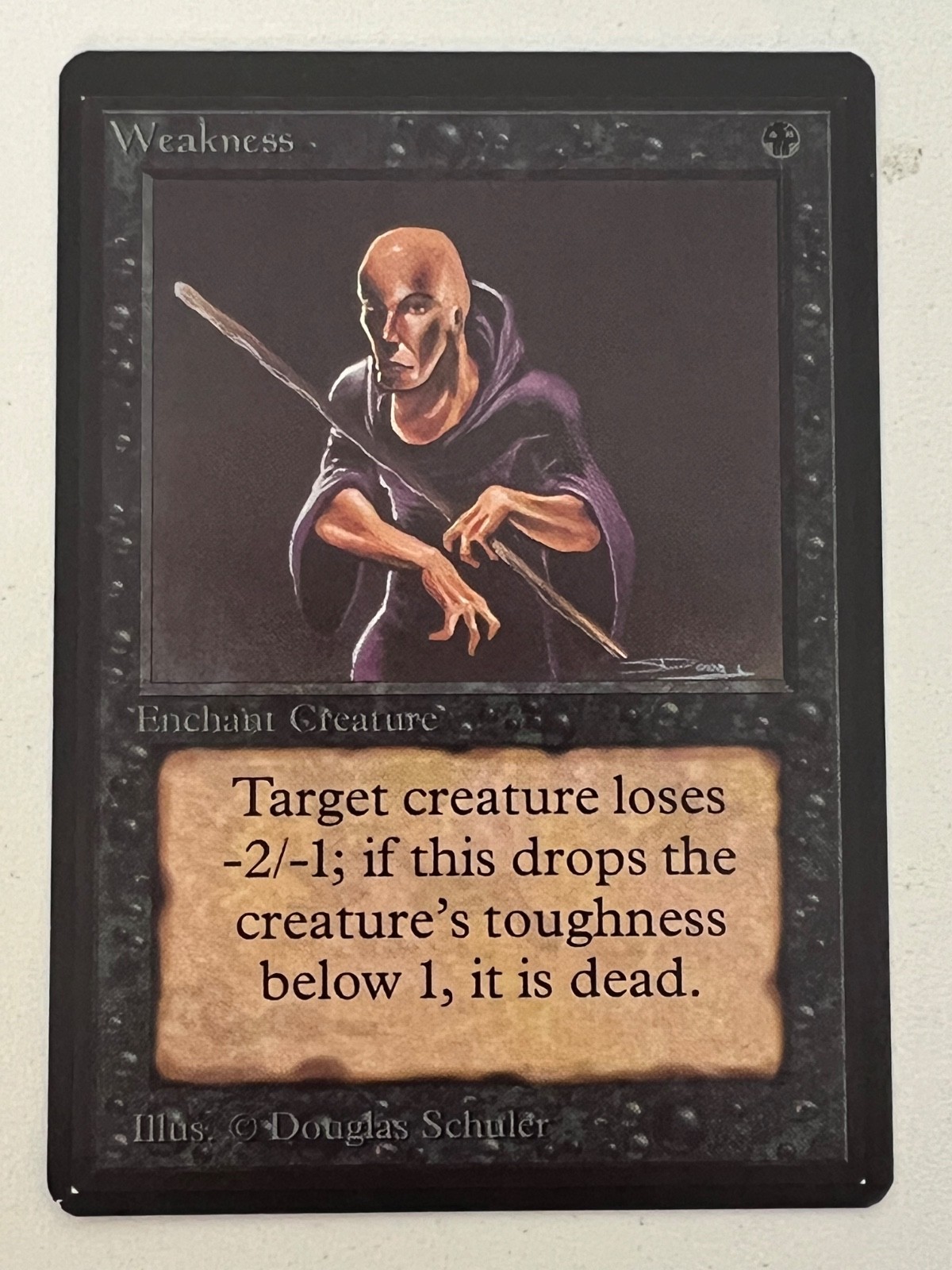 Magic the Gathering MTG Beta Weakness NM  (Beta Bob)