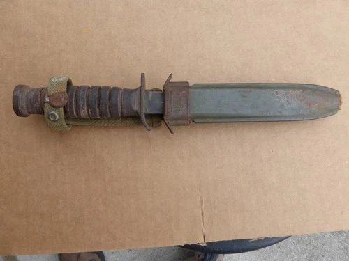 US Army M3 Fighting Trench Knife Case M8 Scabbard WW2 Military