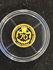 Queen Elizabeth II 2022 Platinum Jubilee Gold Proof Coin 0.5g 24ct