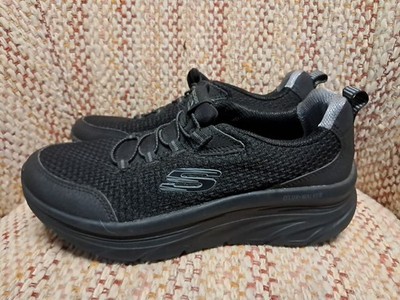 Skechers D'Lux Walker Black Athletic Walking Sneakers 149004 Women's US Size 8.5