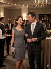 Adrianna Papell Gray Crochet Sheath Dress Sleeveless Scoop Neck Knee Length 14