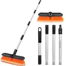 65" Car Wash Brush with Extension Pole, Car Wash 10 Dip Soft Brush, No Scratch