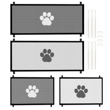 Portable Foldable Mesh Dog Gate Retractable Baby Gate Large Pet Dog Mesh Fence