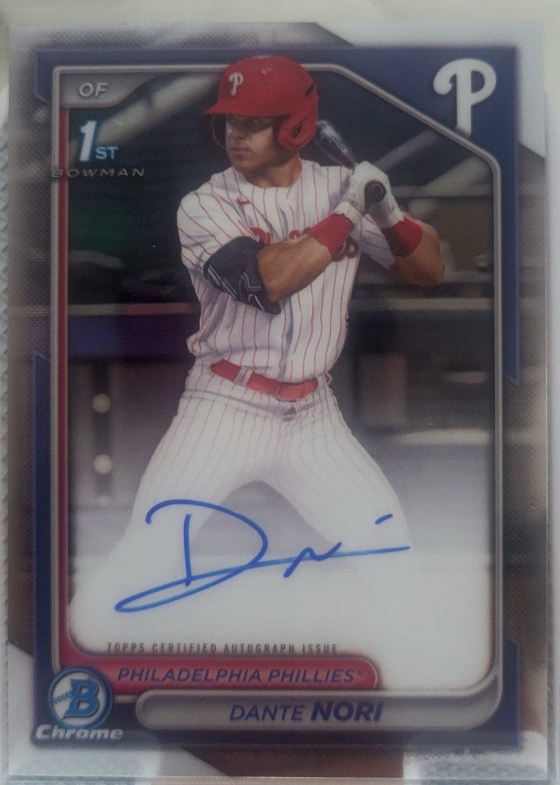 2024 Bowman Draft - Chrome Prospect Autographs Dante Nori #CPA-DN (AU, RC)