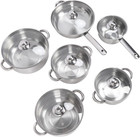 Stainless Steel Cookware Set, Pots and Pans Set,6 Pcs Induction Kitchen Cookware