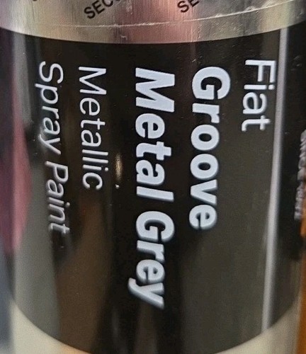 FIAT GROOVE METAL GREY METALLIC SPRÜHLACK 300ML HALFORDS X2 - Bild 2 von 3