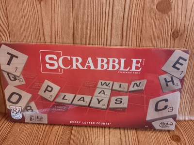 Hasbro * Classic Scrabble Crossword Board Game - A8166 * Every Letter Counts