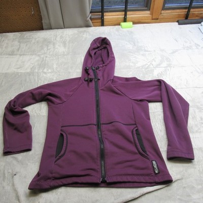Melanzana Jacket Womens Small? Purple Fleece Hoodie Full Zip Pocket Luxury READ