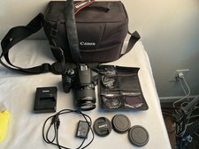 Canon EOS Rebel T7 Digital SLR Camera w/ EF-S 18  55mm IS II Lens  Extras