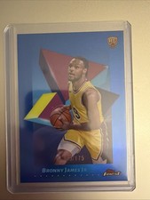 2024-25 Topps Finest - Common Bronny James, Bronny James #43 Blue Refractor /175