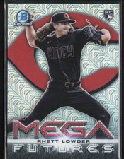 Bowman 2025 Chrome Mega Futures Mojo Refractor Rookie Rhett Lowder Short print