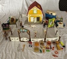 Playmobil Country 5222 Reitstall Pferdestall Und 3851 Jeeb Mit Anh&auml;nger