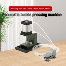Pneumatic Buckle Punching Machine 12mm 13mm 16mm 18mm Punching Hole Size Steel