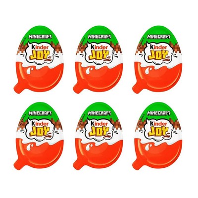 SET 6X Kinder Joy chokolate eggs Minecraft  Mini Figures   Collectible  2026!!!