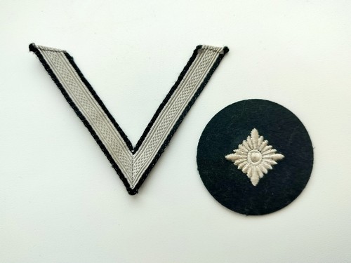 Set of 2 original Wehrmacht rank insignia Gefreiter Oberschütze rank patch