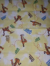 100 Cotton Disney Winnie the Pooh Tigger Only Bouncing Vintage Fabric FQ