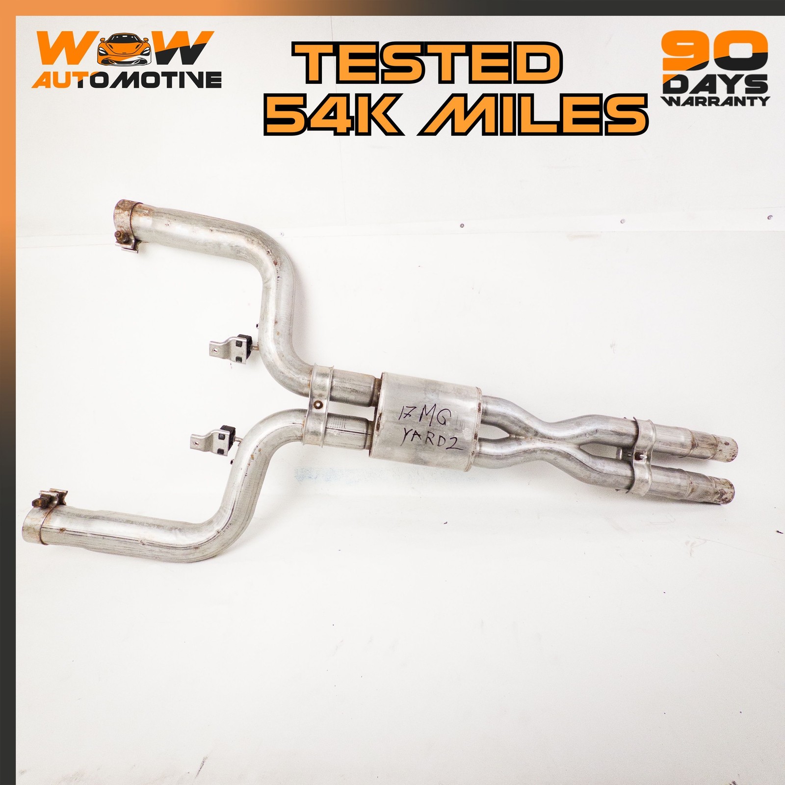 14-19 MASERATI GHIBLI 3.0L REAR MUFFLER EXHAUST SILENCER BOX CROSS PIPE OEM